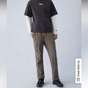 NWT PacSun Performance Brown Straight Cargo Pants for Men